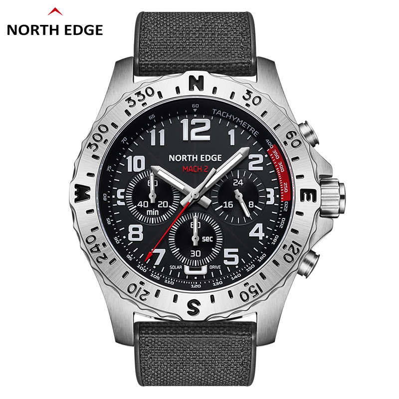 Smartwatch Premium Watches For Men - NORTH EDGE Men Watch Solar Power