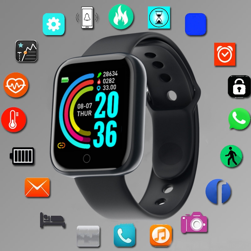 Smartwatch Square Watches For Men - Smart Watch For Men Women Sport