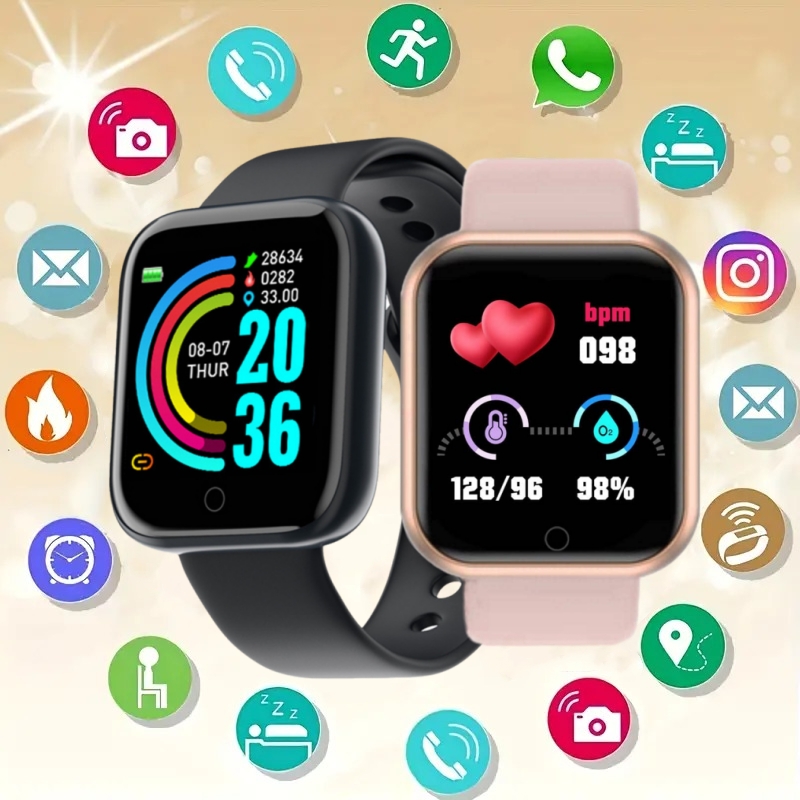 Smartwatch Square Watches For Men - Smart Watch Message Remind Music Control