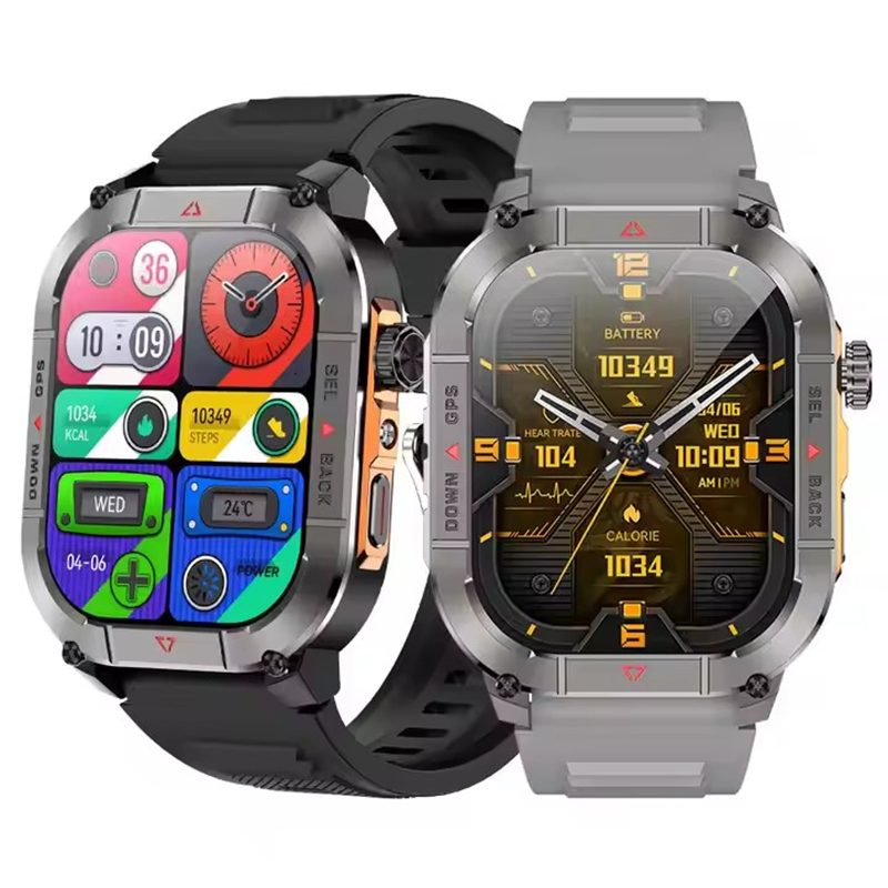 Smartwatch New Watches - New HK84 Men Smart Watch AMOLED