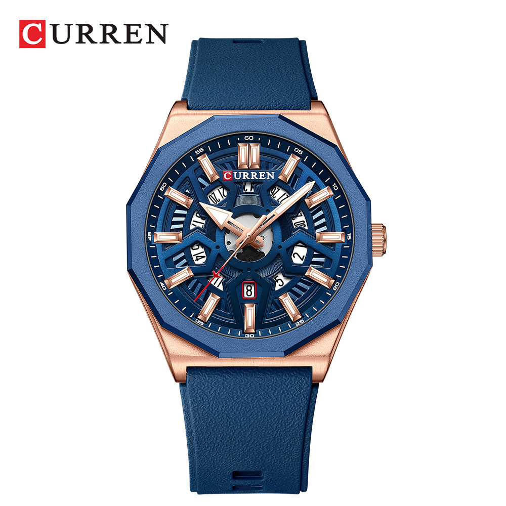 Skeleton Mechanical Watch - CURREN 8437 Unisex Minimalist Quartz Watch