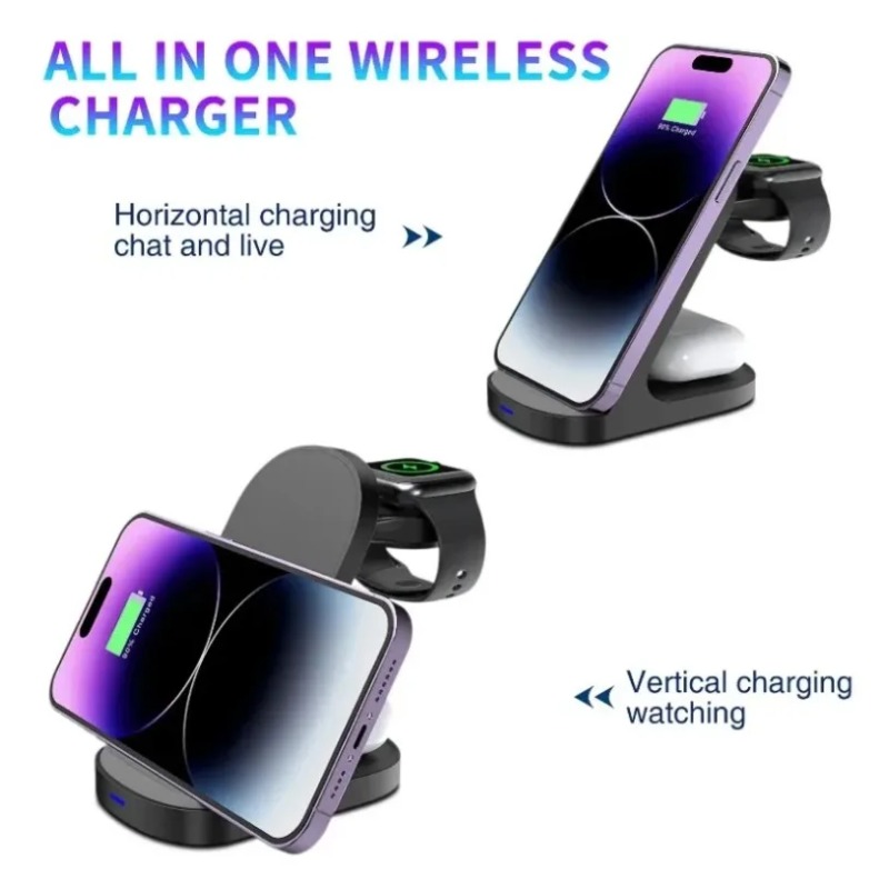 Smartwatch Phone Watches - Durable 3 In 1 Wireless Charger