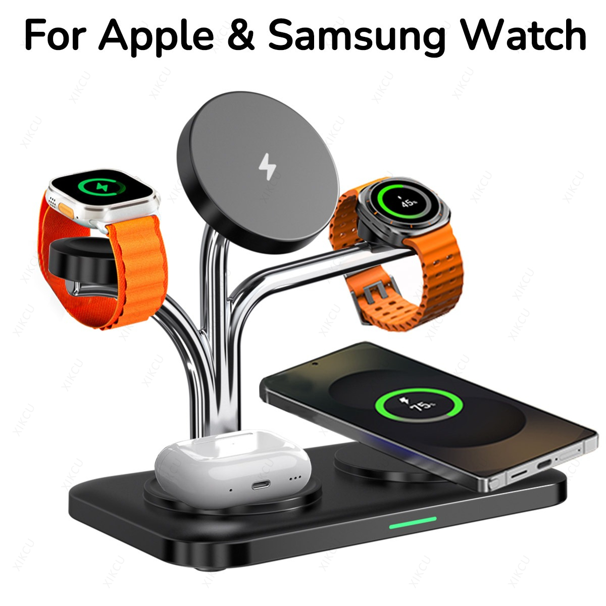 Smartwatch Phone Watches - 5 IN 1 Magnetic Wireless Charger