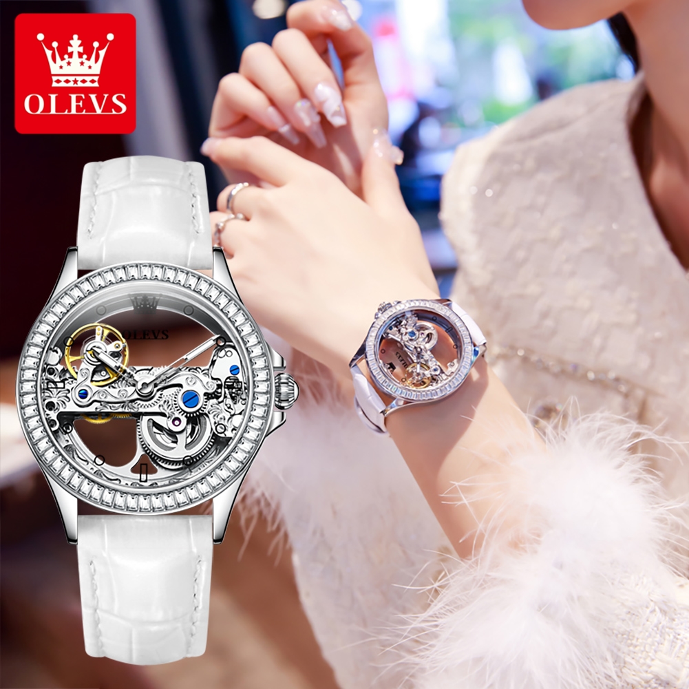 OLEVS Couple Watches Original  - Skeleton Mechanical Watch 评论和价格
