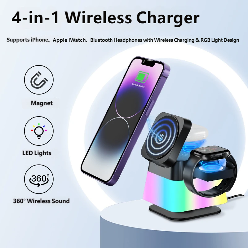 Dual 10W Wireless Charger Stan - Smartwatch Phone Watches 评论和价格