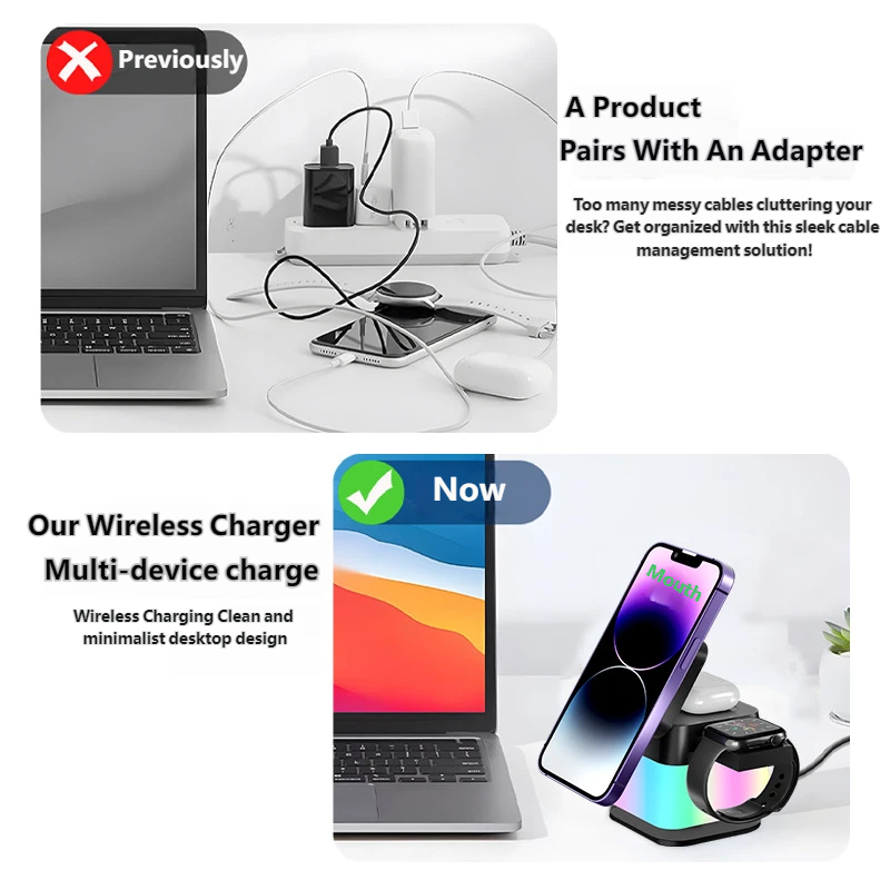 Dual 10W Wireless Charger Stan - Smartwatch Phone Watches 评论和价格