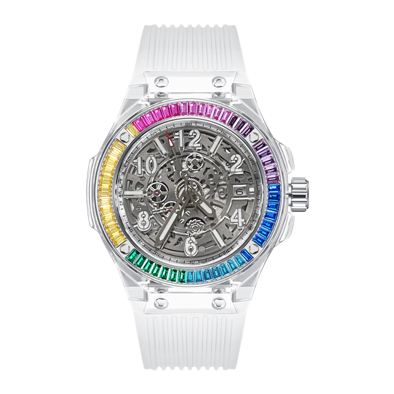 HANBORO Women Automatic Watch  - Skeleton Mechanical Watch 评论和价格
