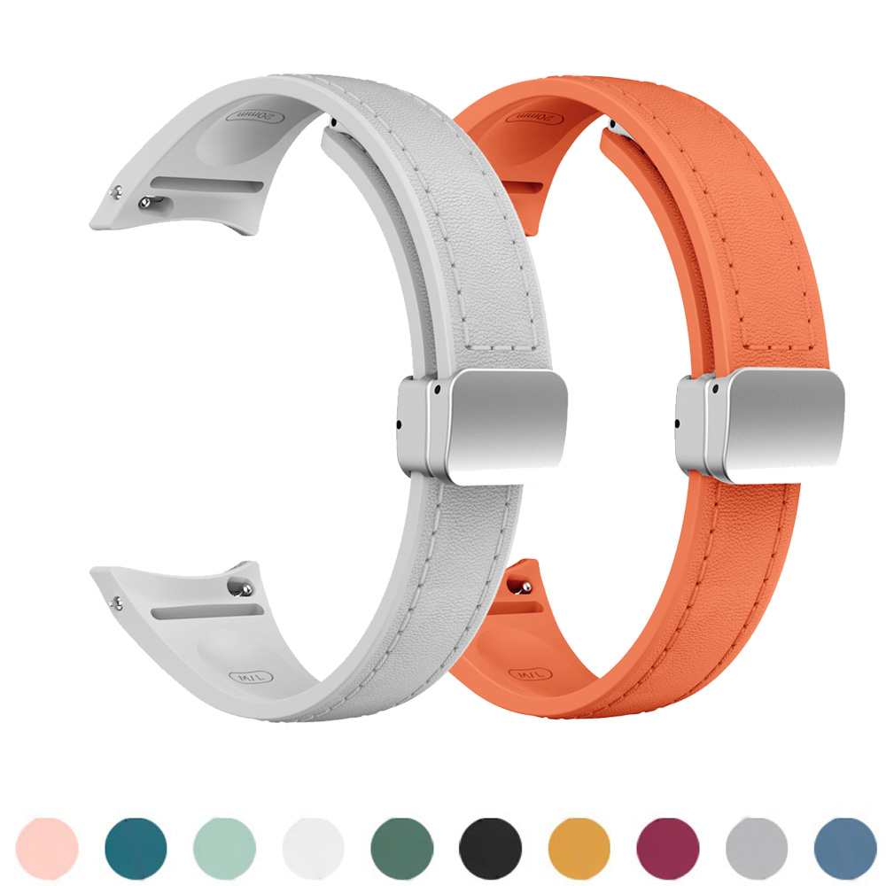 Genuine Leather+silicone Strap - Smartwatch Slim Watches For Men 评论和价格