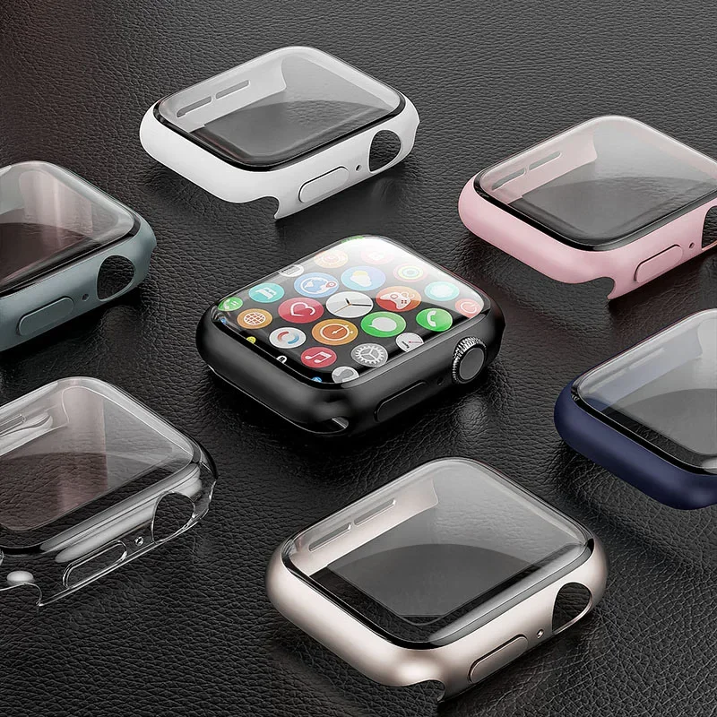 Tempered Glass+cover For Apple - Apple Watch Band 评论和价格