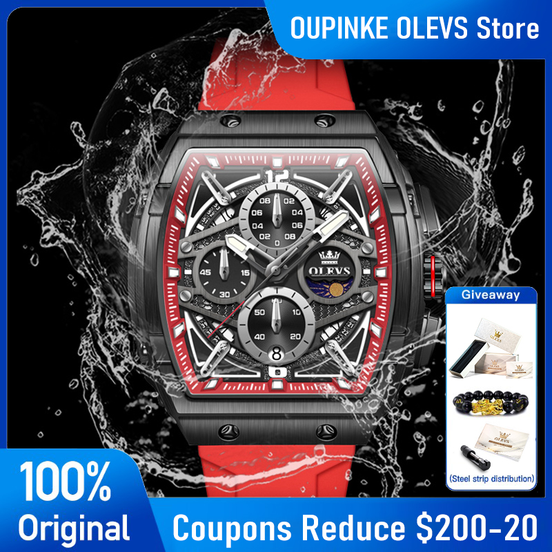 OLEVS 2975 Men's Watch Fashion - Skeleton Mechanical Watch 评论和价格
