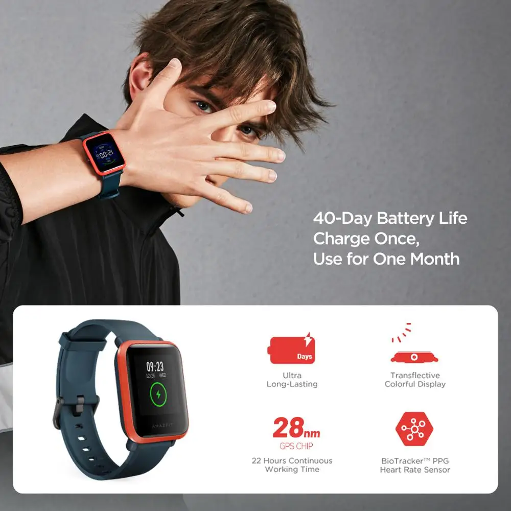 Original Amazfit Bip S Smartwa - Smartwatch Refurbished Watches 评论和价格