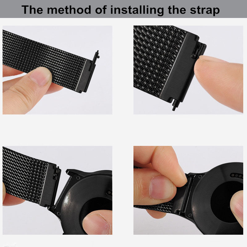 18MM Milanese Loop Strap For F - Fossil Watches Smartwatch Gold 评论和价格
