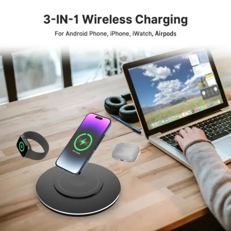 Universal 3 in 1 Wireless Char - Smartwatch Phone Watches 评论和价格