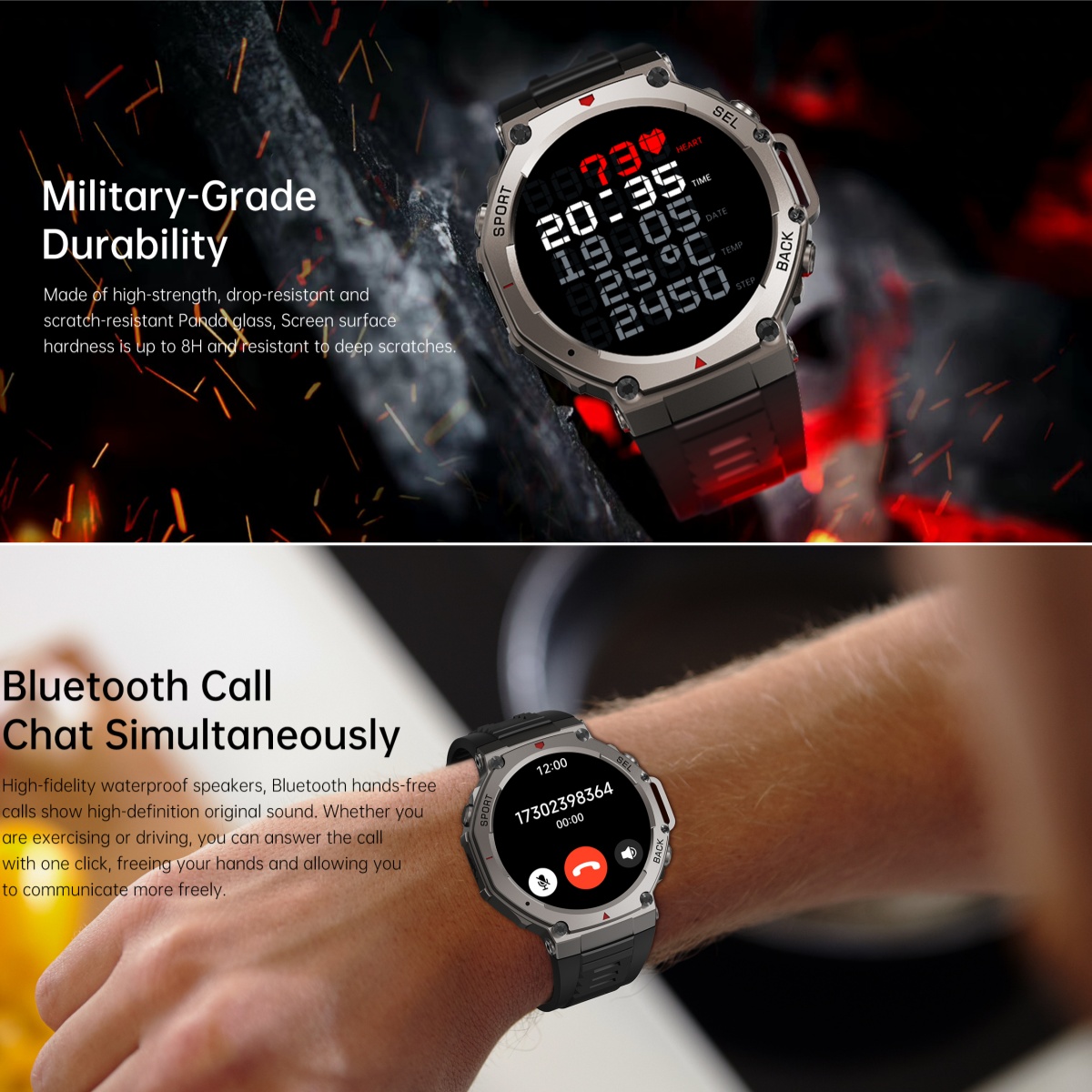 2025 New Military Smart Watch  - Watch Vs Smartwatch 评论和价格