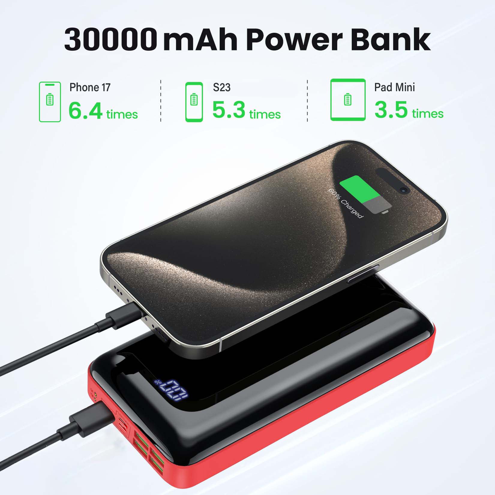 Portable Charger 30000mah Powe - Smartwatch Phone Watches 评论和价格