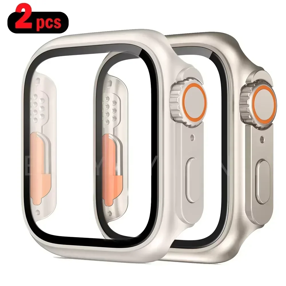 2PCS Tempered Glass+Cover For  - Apple Watch Band 评论和价格