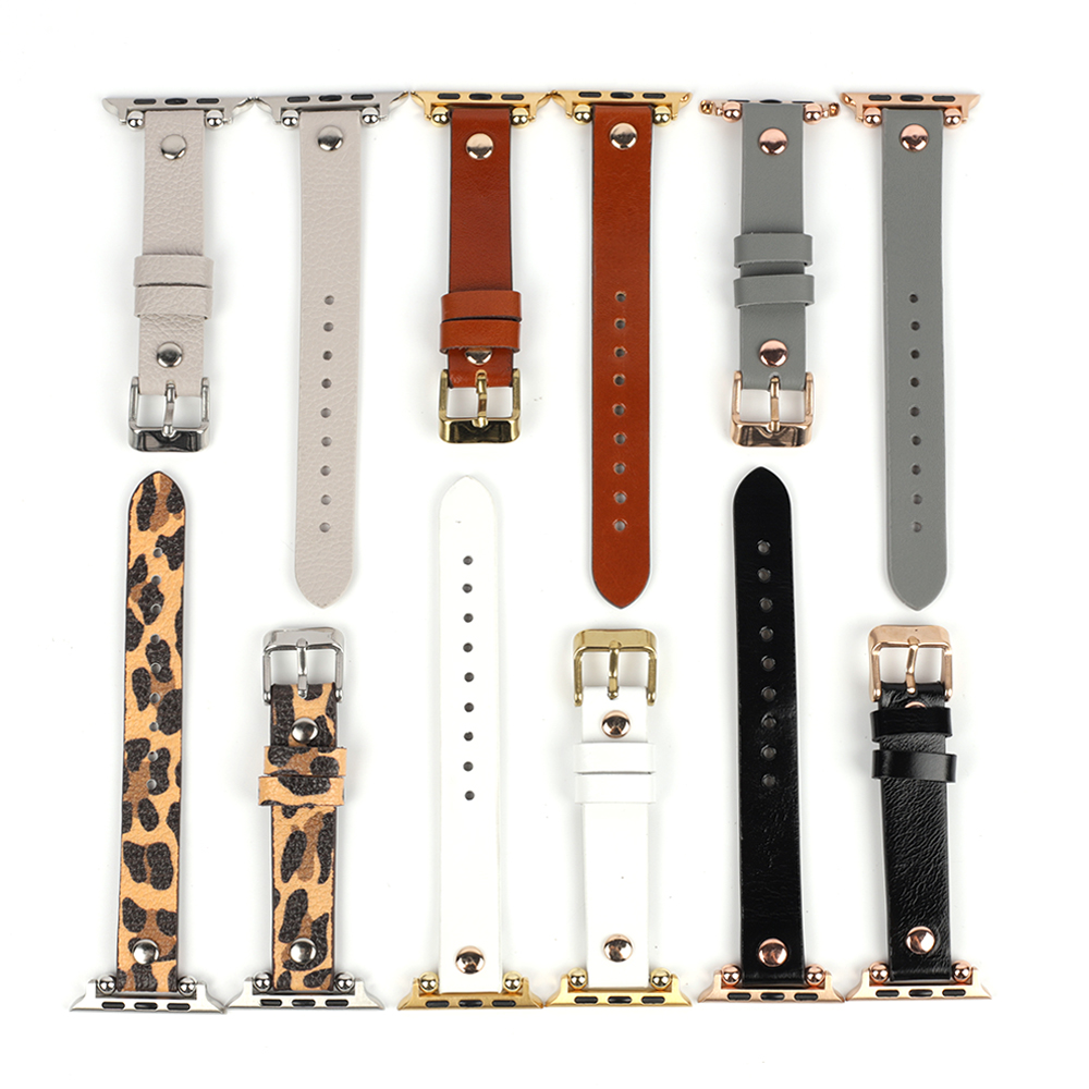 Slim Thin Band Leather Rivet S - Smartwatch Slim Watches For Men 评论和价格