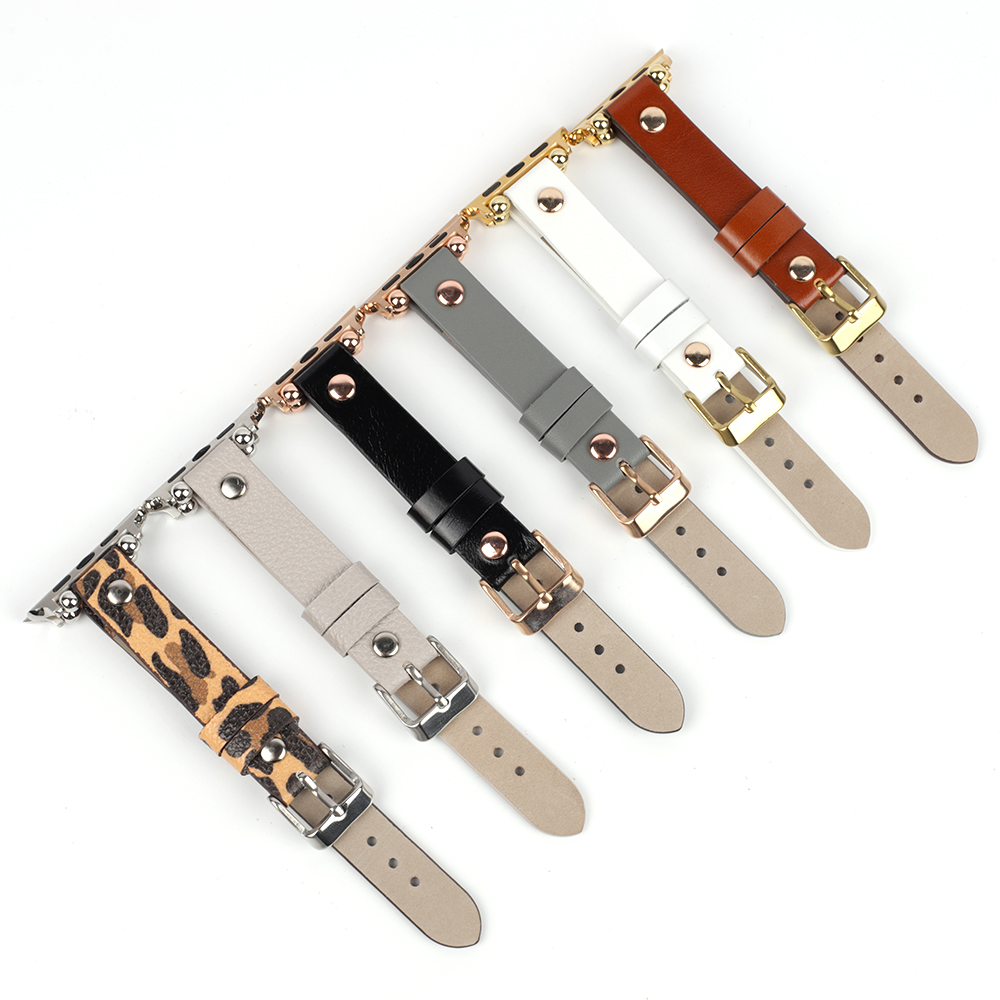 Slim Thin Band Leather Rivet S - Smartwatch Slim Watches For Men 评论和价格