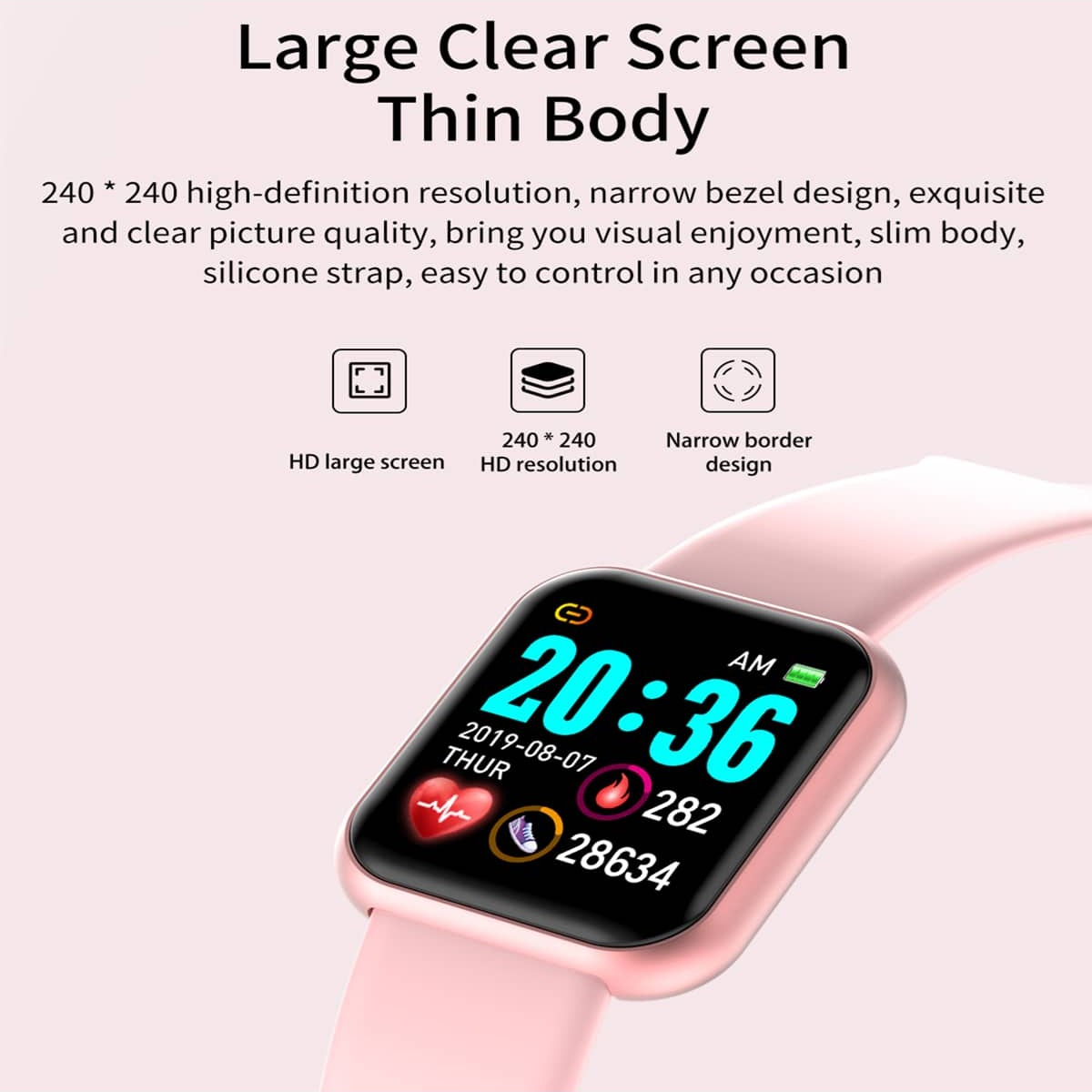 Smart Watch Message Remind Mus - Smartwatch Square Watches For Men 评论和价格
