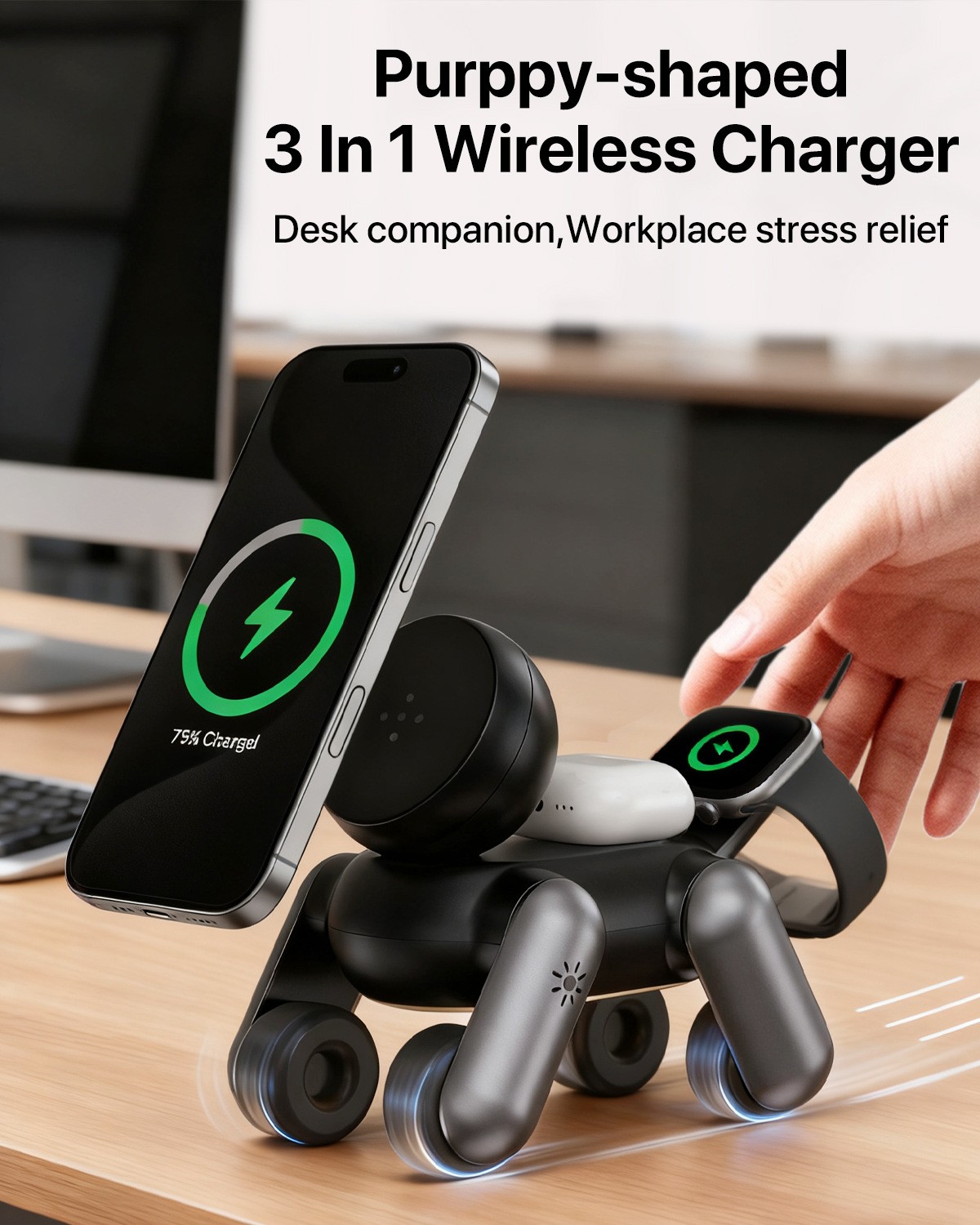 3-in-1 Magnetic Wireless Charg - Smartwatch Phone Watches 评论和价格