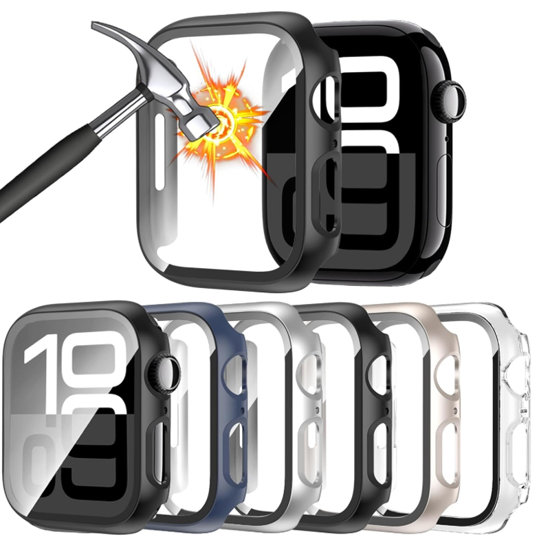 Glass+Case For Apple Watch 44m - Apple Watch Band 评论和价格