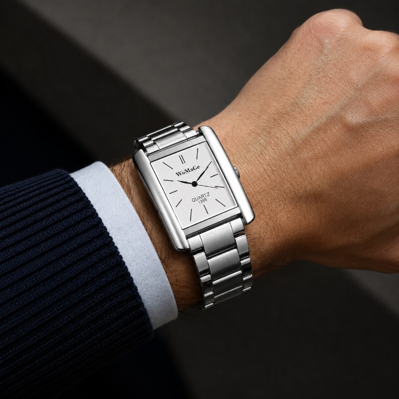 Business Men Watch Fashion Squ - Smartwatch Square Watches For Men 评论和价格