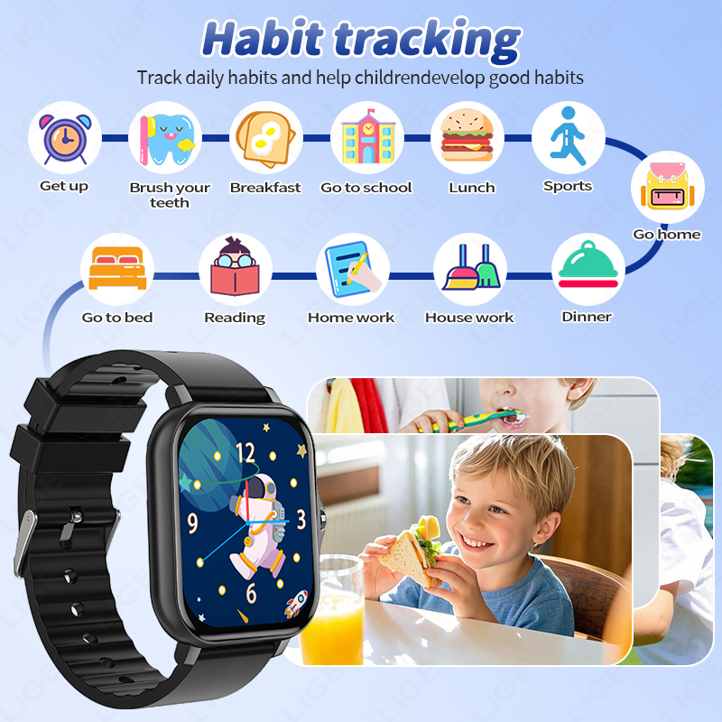LIGE 2025 Audiobook Children S - Smartwatch Digital Watches For Girls 评论和价格