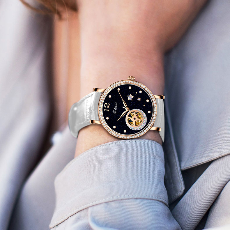 LOBINNI Luxury Women Watches,L - Skeleton Mechanical Watch 评论和价格