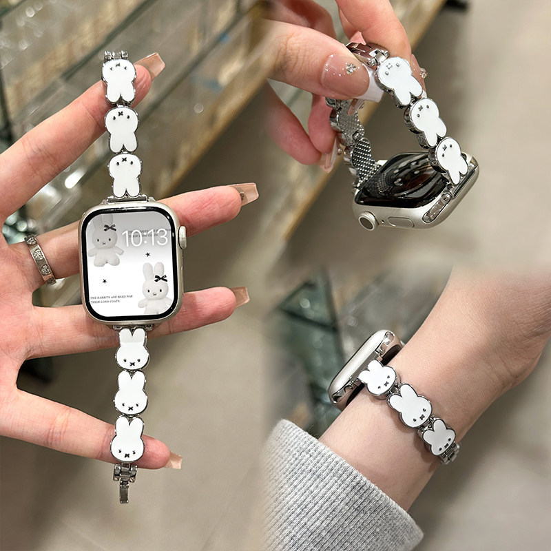 Miffy Rabbit Leather Watch Ban - Apple Watch Band 评论和价格