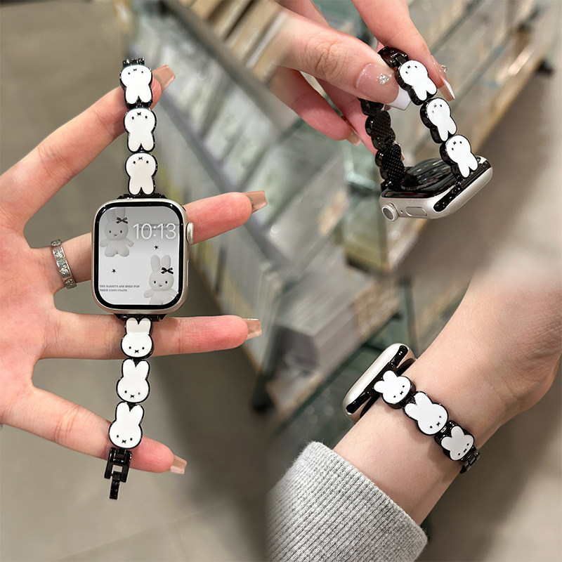 Miffy Rabbit Leather Watch Ban - Apple Watch Band 评论和价格