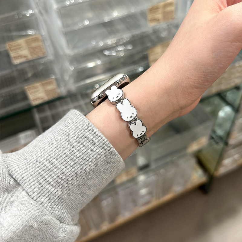 Miffy Rabbit Leather Watch Ban - Apple Watch Band 评论和价格