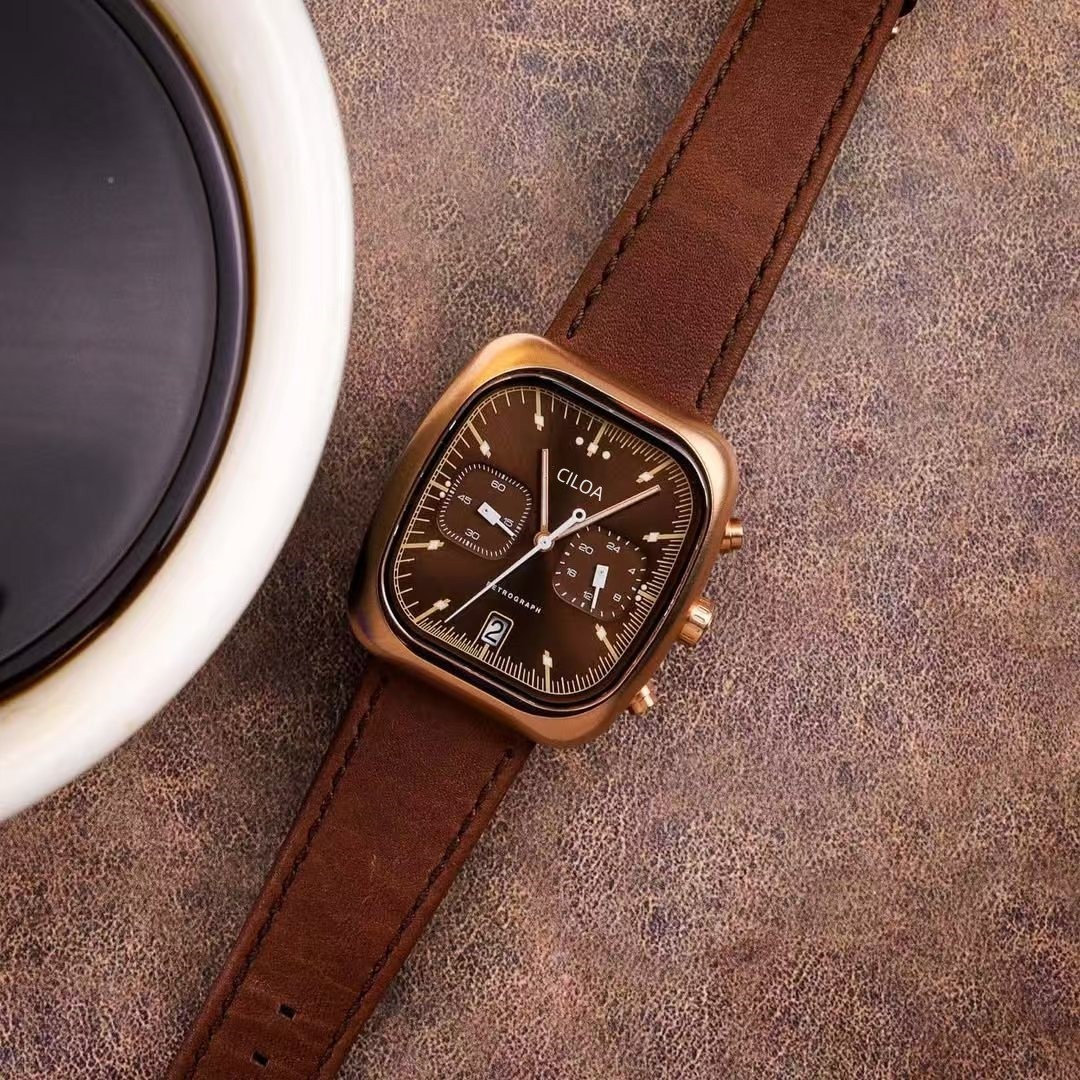 CILOA Classic Retro Square Chr - Smartwatch Square Watches For Men 评论和价格