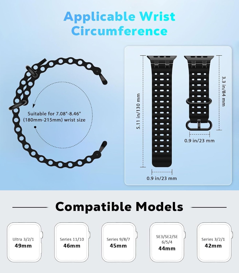 Upgraded Ocean Watch Band Comp - Apple Watch Band 评论和价格