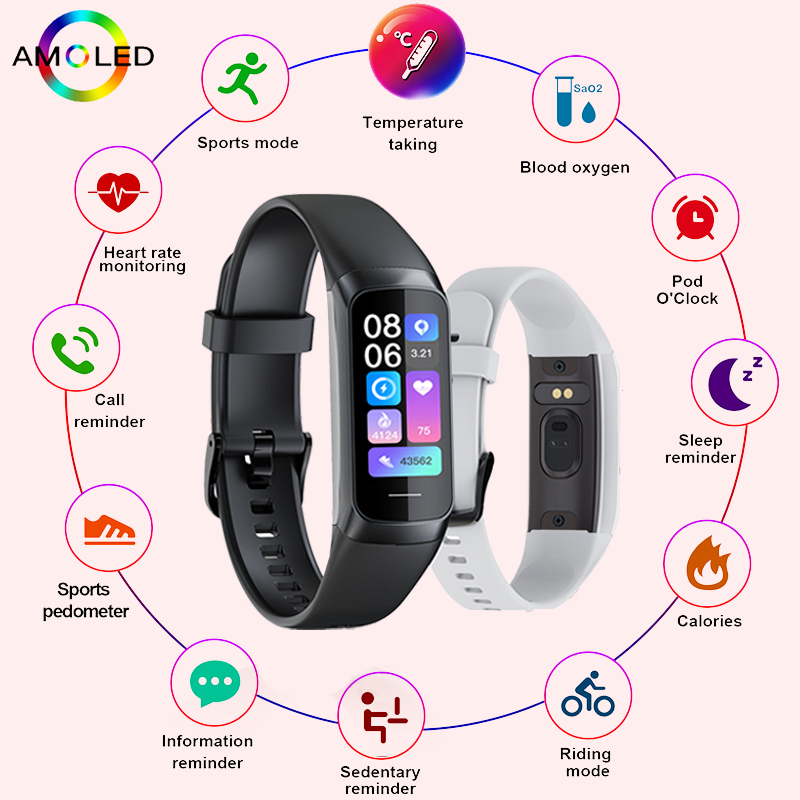 LIGE 1.1 Inch Amoled Heart Rat - Smartwatch Slim Watches For Men 评论和价格