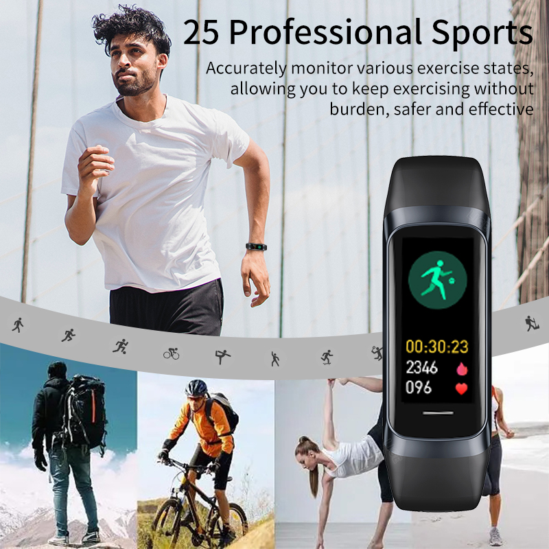 LIGE 1.1 Inch Amoled Heart Rat - Smartwatch Slim Watches For Men 评论和价格