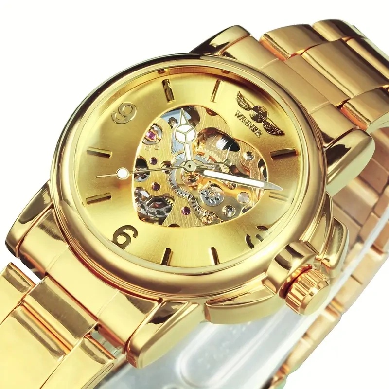 Elegant Women's Automatic Mech - Skeleton Mechanical Watch 评论和价格