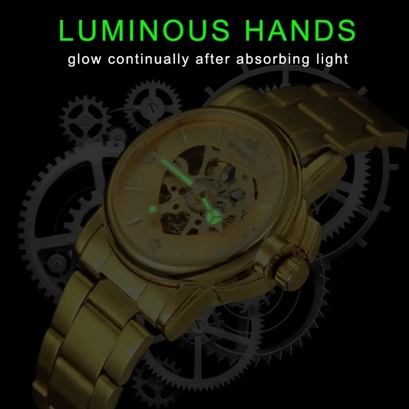 Elegant Women's Automatic Mech - Skeleton Mechanical Watch 评论和价格