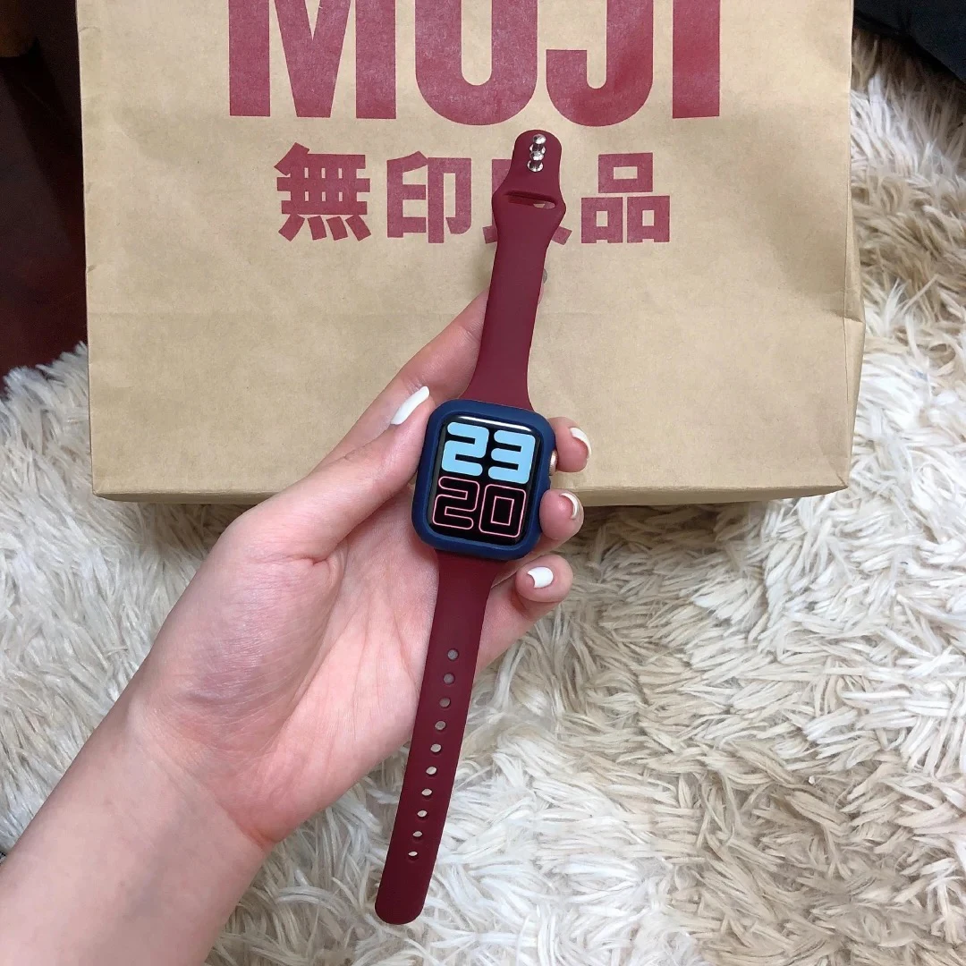 Slim Silicone strap for Apple  - Smartwatch Slim Watches For Men 评论和价格