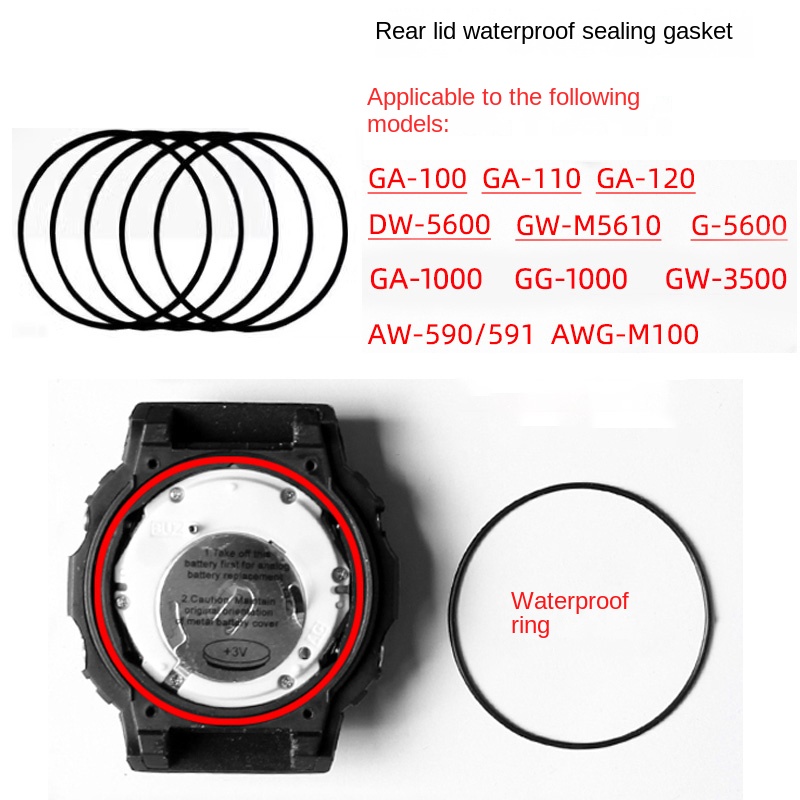 Rear cover waterproof ring for - Casio Watch G-Shock Dw-5600 评论和价格