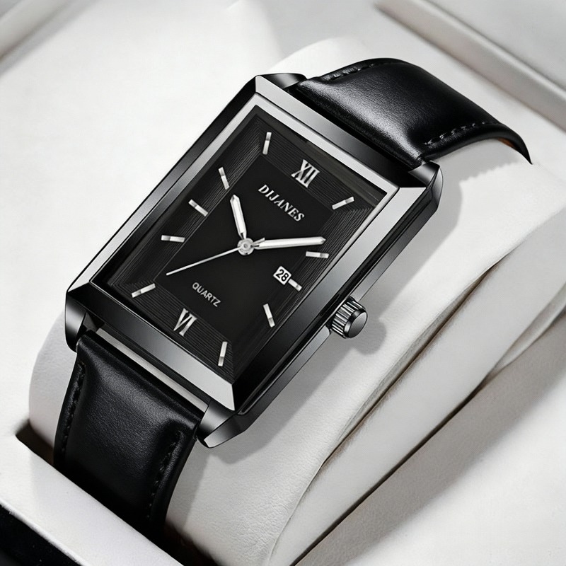 Casual Leather Men's Watches F - Smartwatch Square Watches For Men 评论和价格