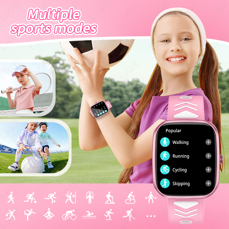 LIGE New 1.75 Inch Bluetooth C - Smartwatch Digital Watches For Girls 评论和价格