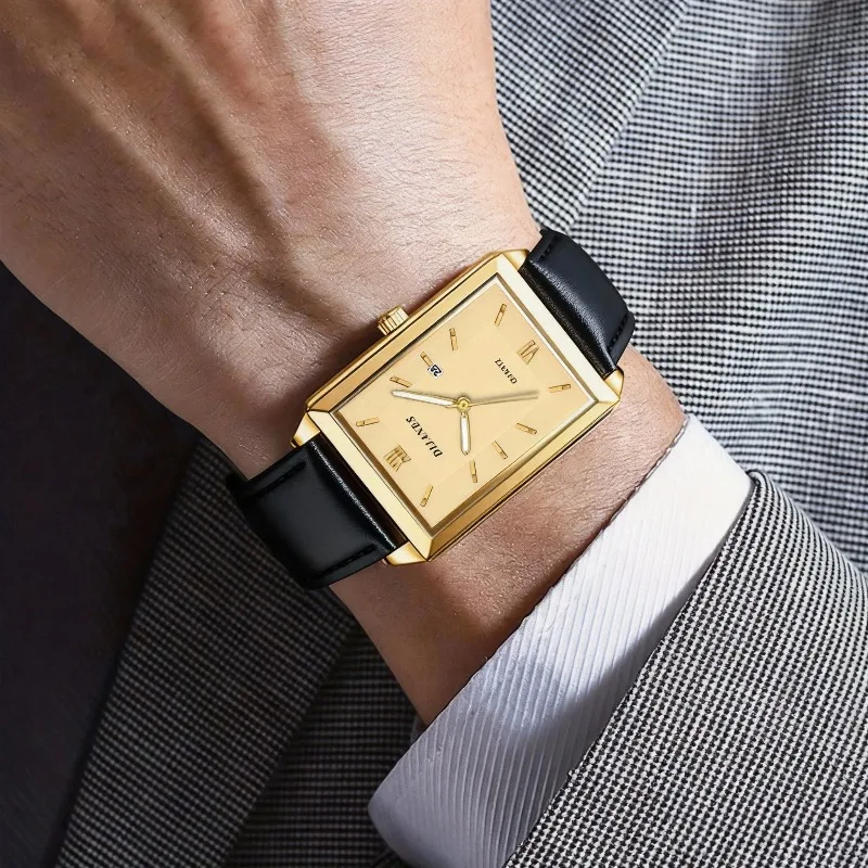 Casual Leather Men Watches Sim - Smartwatch Square Watches For Men 评论和价格