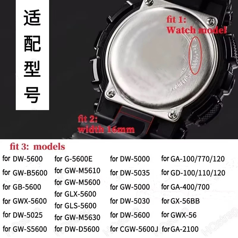 16mm Travel Loop Nylon Strap F - Casio Watch G-Shock Dw-5600 评论和价格