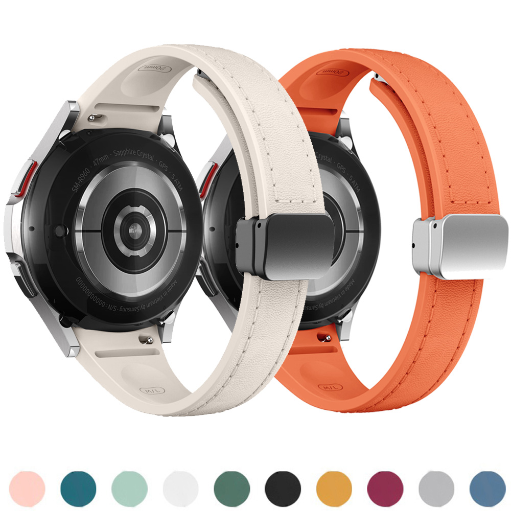 Genuine Leather+silicone Strap - Smartwatch Slim Watches For Men 评论和价格
