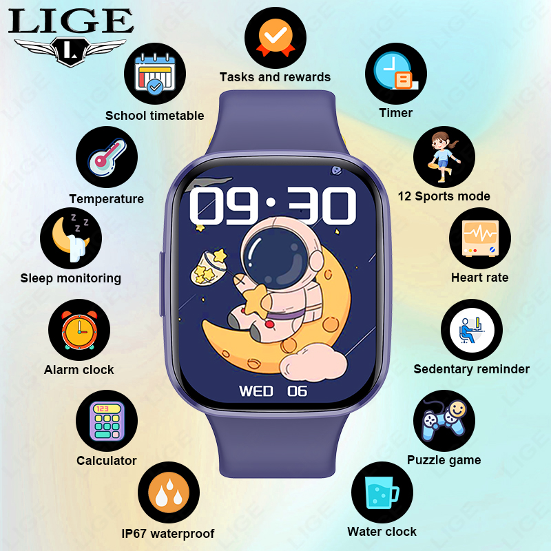 Lige Children Smart Watch Wome - Smartwatch Digital Watches For Girls 评论和价格