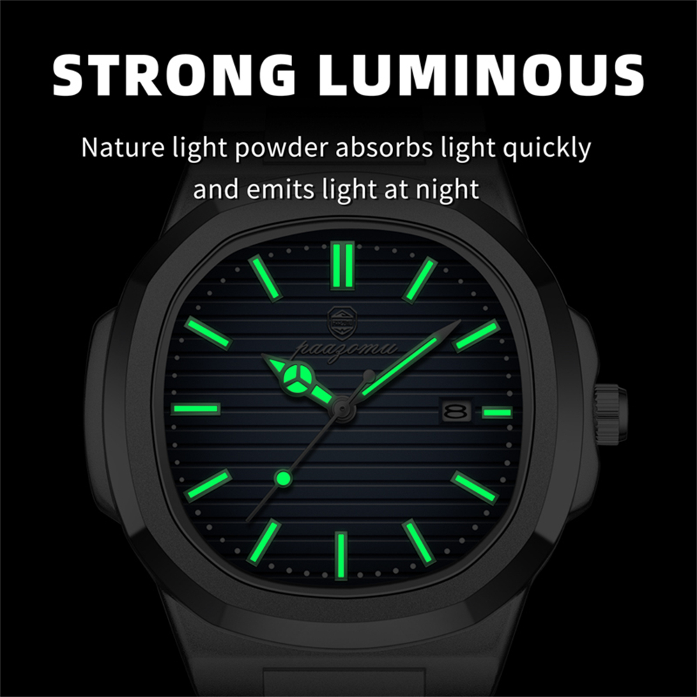 PAAZOMU Business Men Square Wa - Smartwatch Square Watches For Men 评论和价格