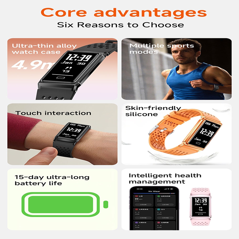 2026New 4.9mm Ultra-Slim Smart - Smartwatch Slim Watches For Men 评论和价格