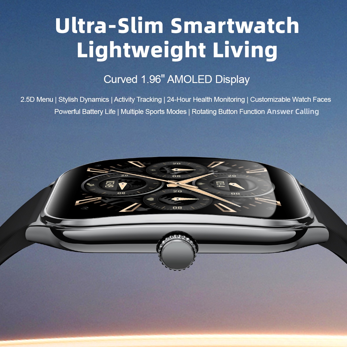 Fashion Ultra-Slim Amoled Smar - Smartwatch Slim Watches For Men 评论和价格