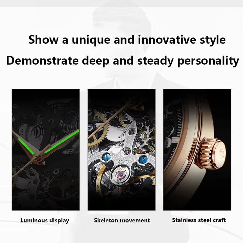 Fashion AILANG For Gift Classi - Skeleton Mechanical Watch 评论和价格