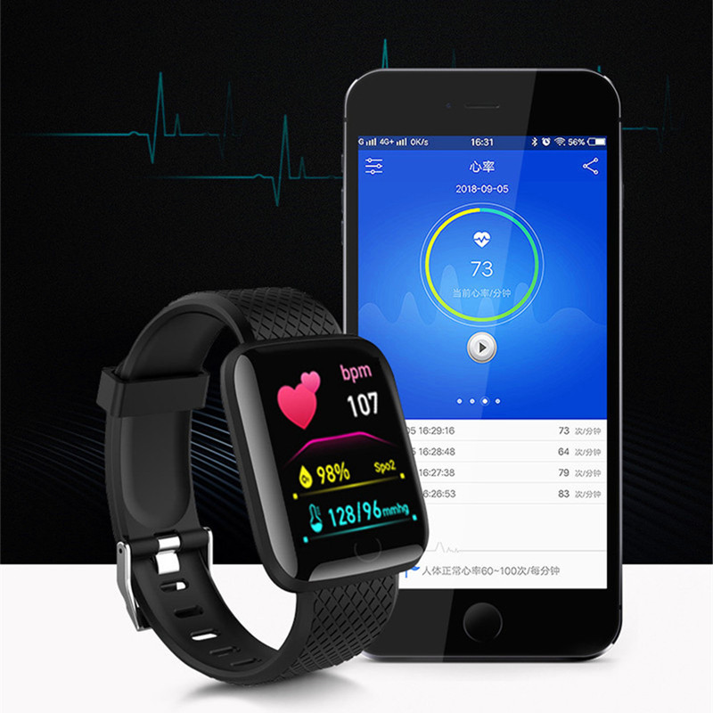 116plus Smart Watch Men Women  - Smartwatch Square Watches For Men 评论和价格